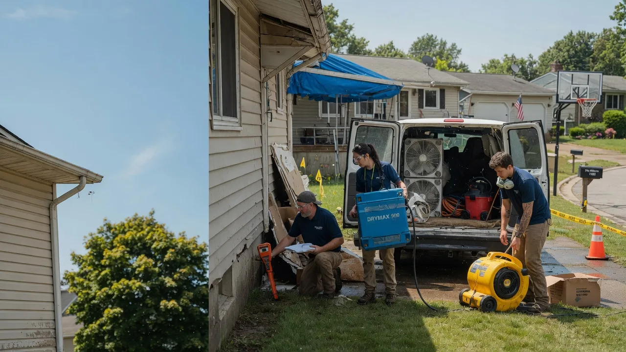 Ceiling Leak Cleanup in Morrison, IL near me